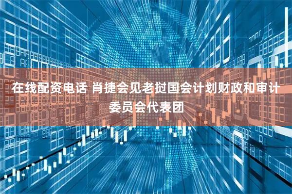 在线配资电话 肖捷会见老挝国会计划财政和审计委员会代表团